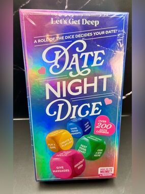 Let's Get Deep" Date Night Dice game by What Do You Meme? designed for couples